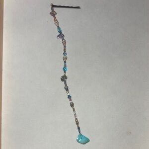 Hair beads with shells and shine